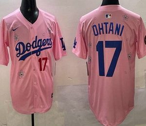 Los Angeles Dodgers #17 Shohei Ohtani Pink 2025 Tokyo Series Limited Jersey