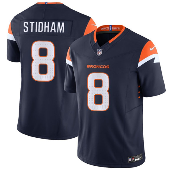 Denver Broncos #8 Jarrett Stidham Navy 2025 F.U.S.E. Vapor Limited Stitched Jersey