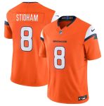 Denver Broncos #8 Jarrett Stidham Orange 2025 F.U.S.E. Vapor Limited Stitched Jersey
