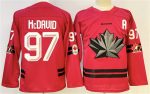 Canada #97 Connor McDavid Red With A Patch Stitched Jersey