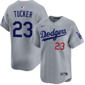 Los Angeles Dodgers #23 Kyle Tucker Gray 2026 Limited Stitched Jersey