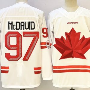 Canada #97 Connor McDavid White Stitched Jersey