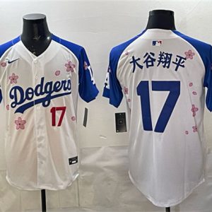 Los Angeles Dodgers #17 ´ó¹ÈÏèÆ½ White Royal 2025 World Series Champions Patch Tokyo Series Limited Stitched Jersey