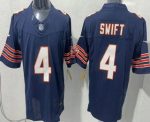 Chicago Bears #4 D'Andre Swift Limited Navy FUSE Vapor Jersey