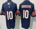 Chicago Bears #10 Luther Burden III Limited Navy FUSE Vapor Jersey