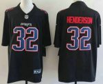 New England Patriots #32 TreVeyon Henderson Limited Black Fashion Vapor Jersey
