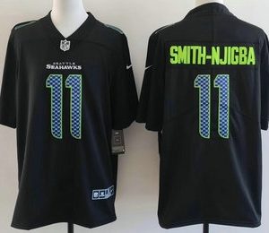 Seattle Seahawks #11 Jaxon Smith-Njigba Limited Black Fashion Vapor Jersey