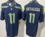 Seattle Seahawks #11 Jaxon Smith Njigba Limited Navy FUSE Vapor Jersey