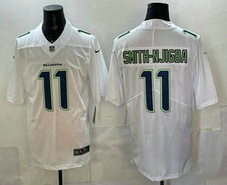 Seattle Seahawks #11 Jaxon Smith-Njigba Limited White Fashion Vapor Jersey
