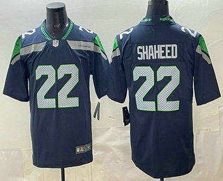 Seattle Seahawks #22 Rashid Shaheed Limited Navy Vapor Jersey