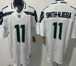 Seattle Seahawks #11 Jaxon Smith Njigba Limited White FUSE Vapor Jersey