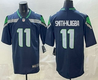 Seattle Seahawks #11 Jaxon Smith Njigba Limited Navy Vapor Jersey