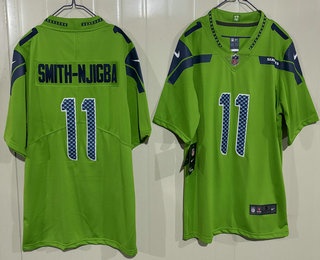 Seattle Seahawks #11 Jaxon Smith-Njigba Limited Green Vapor Jersey