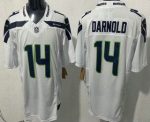 Seattle Seahawks #14 Sam Darnold Limited White FUSE Vapor Jersey