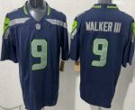 Seattle Seahawks #9 Kenneth Walker III Limited Navy FUSE Vapor Jerseys