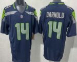 Seattle Seahawks #14 Sam Darnold Limited Navy FUSE Vapor Jersey