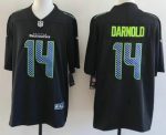 Seattle Seahawks #14 Sam Darnold Limited Black Fashion Vapor Jersey
