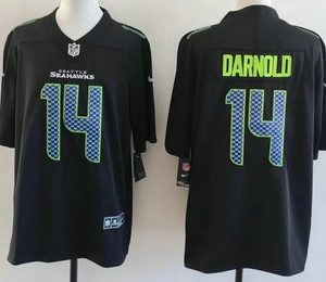 Seattle Seahawks #14 Sam Darnold Limited Black Fashion Vapor Jersey