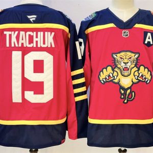 Florida Panthers #19 Matthew Tkachuk Red 2026-2026 With A Patch Winter Classic Stitched Jersey