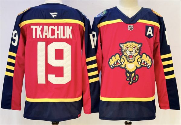 Florida Panthers #19 Matthew Tkachuk Red 2026-2026 With A Patch Winter Classic Stitched Jersey