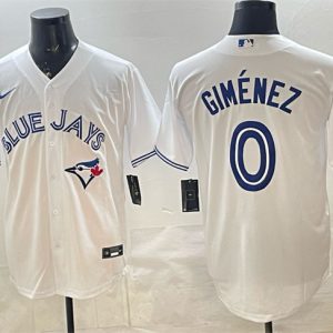 Toronto Blue Jays #0 Andr¨¦s Gim¨¦nez White 2025 Cool Base Stitched Jersey