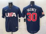 USA #30 Paul Skenes Navy World Classic Stitched Jersey