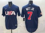 USA #7 Bobby Witt Jr. Navy World Classic Stitched Jersey