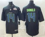 Seattle Seahawks #14 Sam Darnold Limited Black Super Bowl LX Fashion Vapor Jersey
