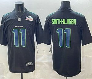 Seattle Seahawks #11 Jaxon Smith-Njigba Limited Black Super Bowl LX Fashion Vapor Jersey