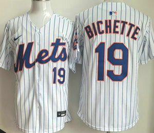 New York Mets #19 Bo Bichette White Limited Jersey