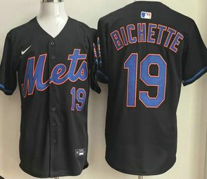 New York Mets #19 Bo Bichette Black Limited Jersey