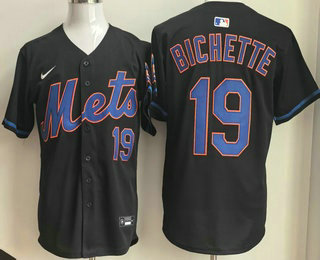 New York Mets #19 Bo Bichette Black Limited Jersey