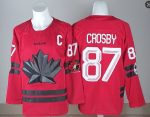 Canada #87 Sidney Crosby With C Patch Red 2026 Olympics Stitched Jersey