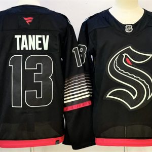 Seattle Kraken #13 Brandon Tanev Black 2026 Alternate Stitched Jersey
