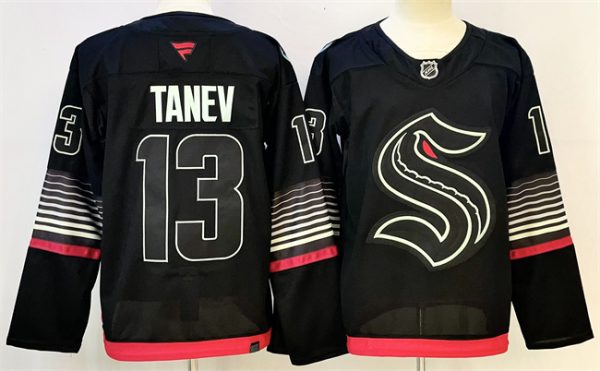 Seattle Kraken #13 Brandon Tanev Black 2026 Alternate Stitched Jersey