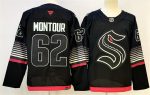 Seattle Kraken #62 Brandon Montour Black 2026 Alternate Stitched Jersey