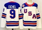 USA #9 Jack Eichel White 2025-2026 Stitched Jersey