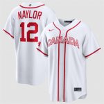 Canada #12 Josh Naylor White 2026 World Classic Home Stadium Stitched Jersey