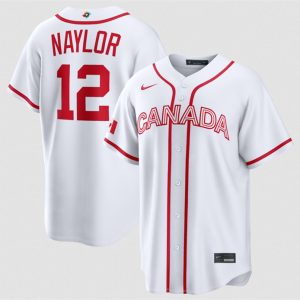 Canada #12 Josh Naylor White 2026 World Classic Home Stadium Stitched Jersey