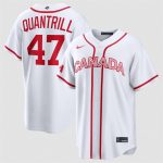 Canada #47 Cal Quantrill White 2026 World Classic Home Stadium Stitched Jersey