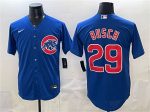 Chicago Cubs #29 Michael Busch Royal Cool Base Stitched Jersey