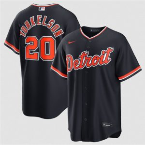 Detroit Tigers #20 Spencer Torkelson Navy Alternate Stitched Jersey