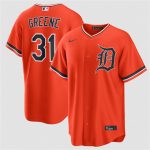 Detroit Tigers #31 Riley Greene Orange Alternate Stitched Jersey