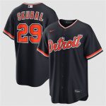 Detroit Tigers #29 Tarik Skubal Navy Alternate Stitched Jersey