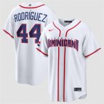 Dominican Republic #44 Julio Rodr¨ªguez White 2026 World Classic Home Stadium Stitched Jersey