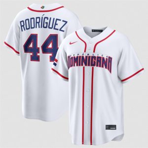 Dominican Republic #44 Julio Rodr¨ªguez White 2026 World Classic Home Stadium Stitched Jersey
