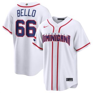 Dominican Republic #66 Brayan Bello White 2026 World Classic Home Stadium Stitched Jersey