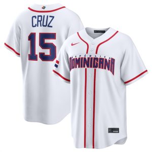 Dominican Republic #15 Oneil Cruz White 2026 World Classic Home Stadium Stitched Jersey