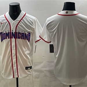 Dominican Republic Blank White 2026 World Classic Home Stadium Stitched Jersey