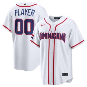 Dominican Republic Custom White 2026 World Classic Home Stadium Stitched Jersey